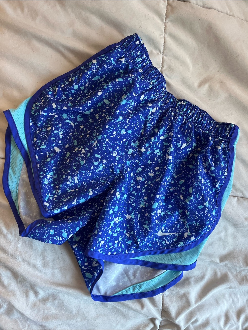 Nike Speckled Athletic Running Shorts